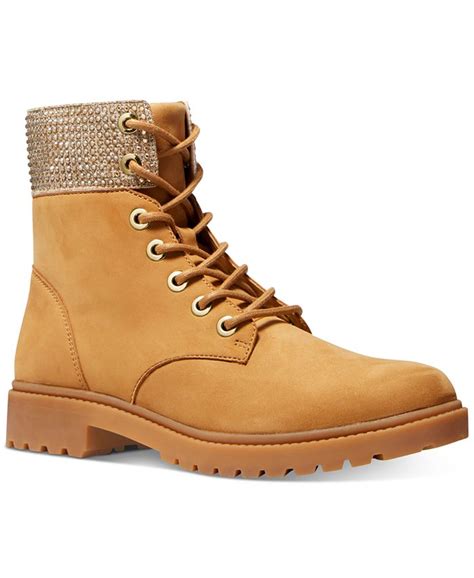 women's michael kors combat boots|michael kors alistair bootie.